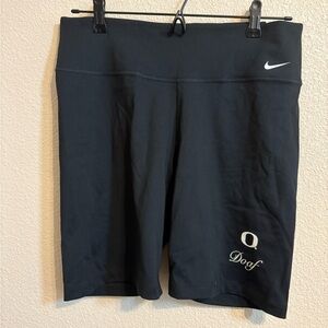 Nike Women's Large Black Bike Shorts Oregon Ducks